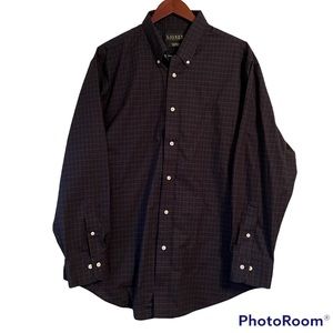 Lauren Ralph Lauren Green Blue Plaid Button Down 18 34/35